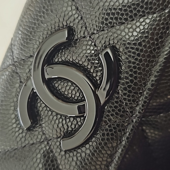 NEW AUTHENTIC Chanel Flap Cardholder Black - Picture 7 of 15